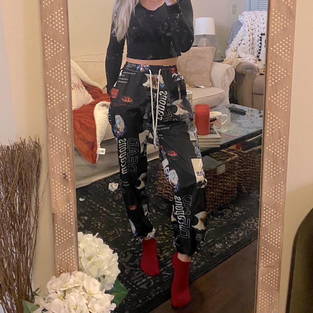 Graphic Track Pants